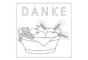 Malvorlage Zum Erntedankfest Schnüffelndes Erntedankfest