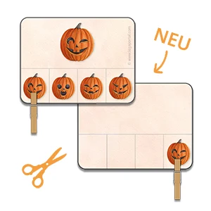 3 lustige Kürbisgesichter