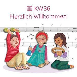 Das Bild zeigt ein Bildungsangebot für die Eingewöhnungszeit im Kindergarten.