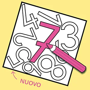 scheda con numeri sovrapposti