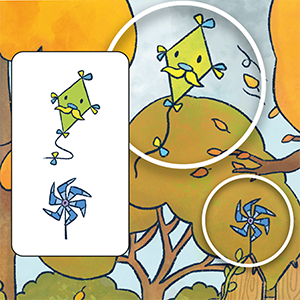 Bildbeispiele aus dem Beitrag Käfer-Memory aus Karton.